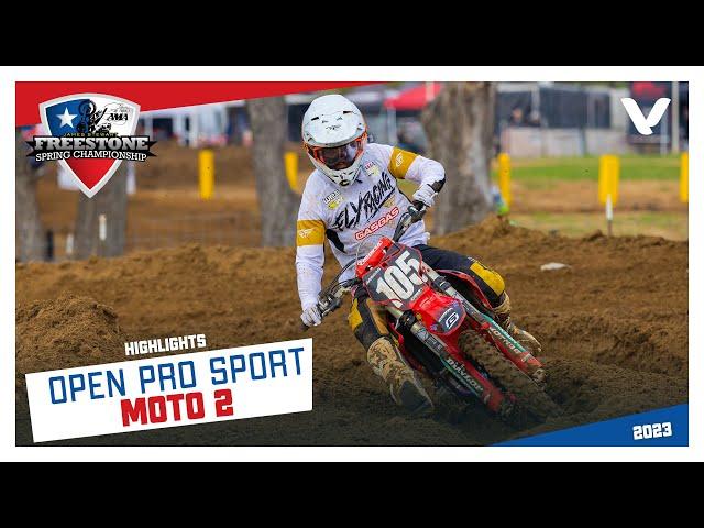 Open A Pro Sport Moto 2 Highlights: 2023 JS7 Freestone Spring Championship