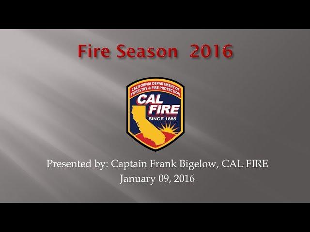 CAL FIRE on 2015 Fire Season, California Drought and Western Pine Beetle in Mariposa County