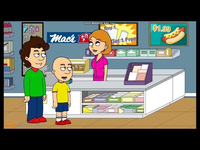 Caillou and his dad goes to Mac's - The Adam Nation Archive