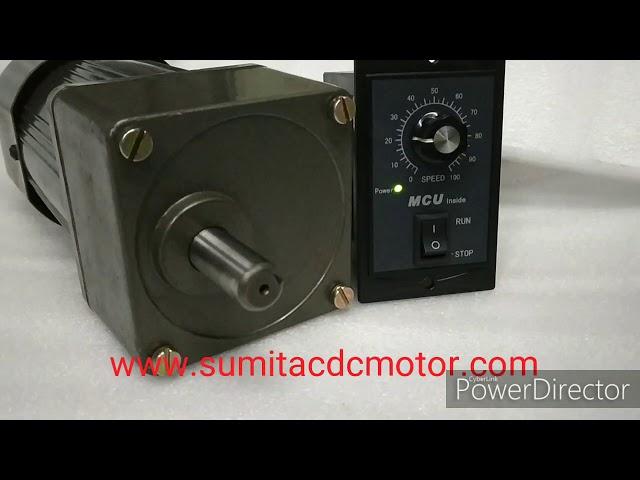 Speed controlled Small AC Gear Motor with  controller