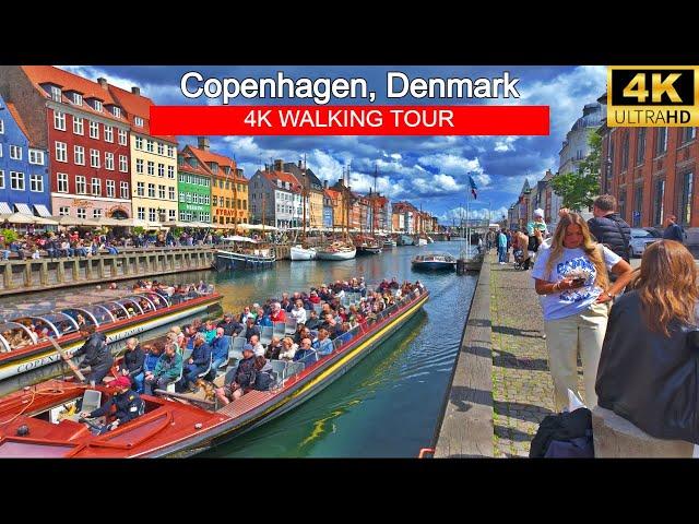 Nyhavn, Copenhagen Denmark 2024 | 4K Walk Around | Iconic Harbor Tour