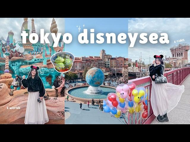 tokyo disneysea vlog  best rides, what i eat, exploring all six worlds | japan 2024