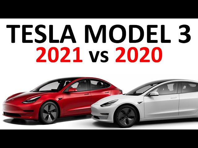 REFRESHED 2021 Tesla Model 3 vs 2020 Model 3