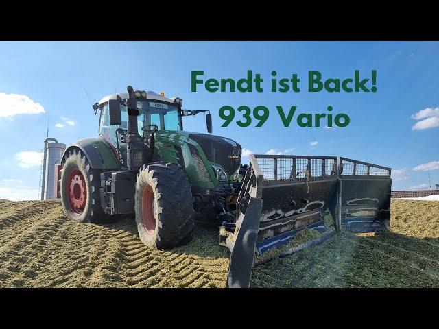 Haben wir wieder einen Fendt? Let´s Drive Fendt Vario 939 am Mais schieben