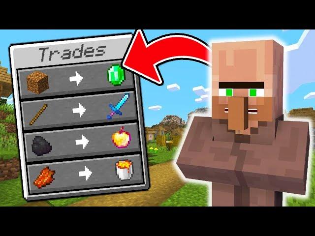 Minecraft, But Villagers Trade OVERPOWERED Items!