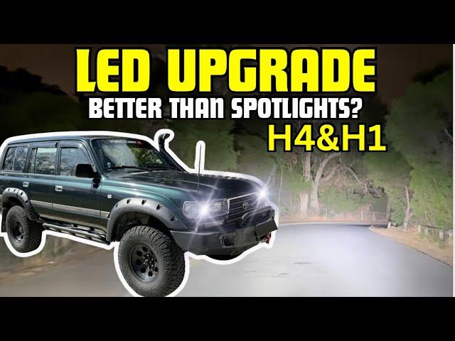 Crazy H4 & H1 LED Upgrade (Better Than Spotlights)