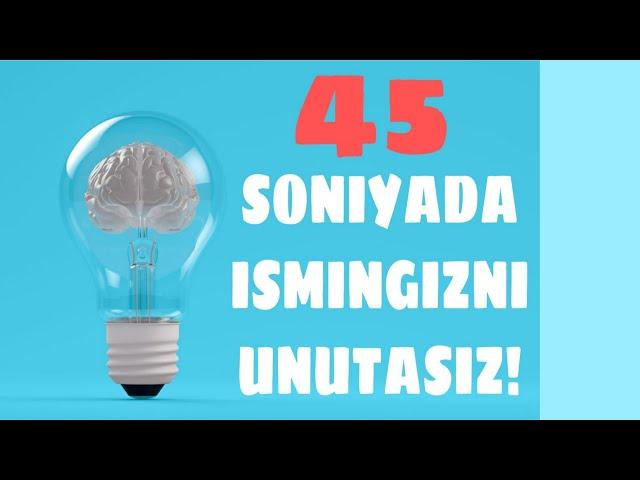 45 SONIYADA ISMINGIZNI UNUTASIZ