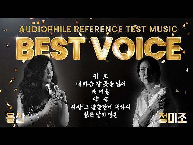 오디오 애호가들은 꼭~ 테스트 한다는 목소리!  눈을 감으면 웅산과 정미조가 내 앞에...  Audiophile Reference Test Music