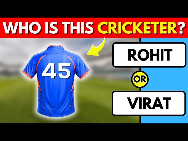 Guess INDIAN CRICKETERS by 'Jersey No'  I Cricket Quiz Video 