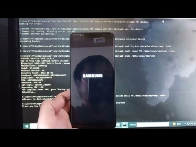 FRP Samsung A01 Core Android 10