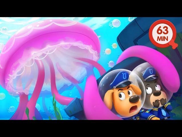 The Giant Jellyfish | Safety Tips | Kids Cartoons | Police Rescue | Sheriff Labrador