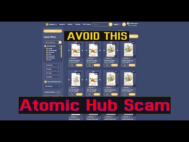 Beware of this Atomic Hub/NFT Scam!