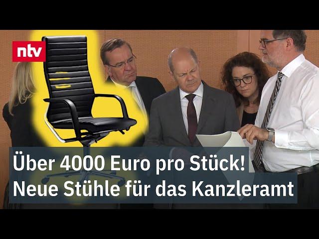 Über 4000 Euro pro Stück - Neue Stühle für das Kanzleramt | ntv