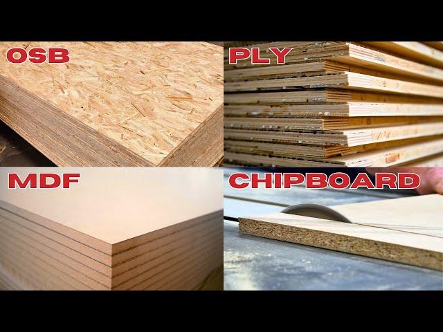 Plywood vs MDF vs OSB vs Chipboard: The Ultimate Guide