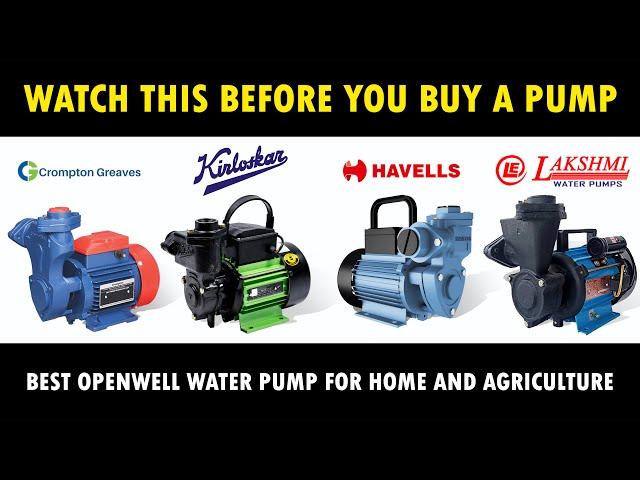 Watch this BEFORE you Buy a Pump | Best Openwell Water Pump Motor for Home and Agriculture