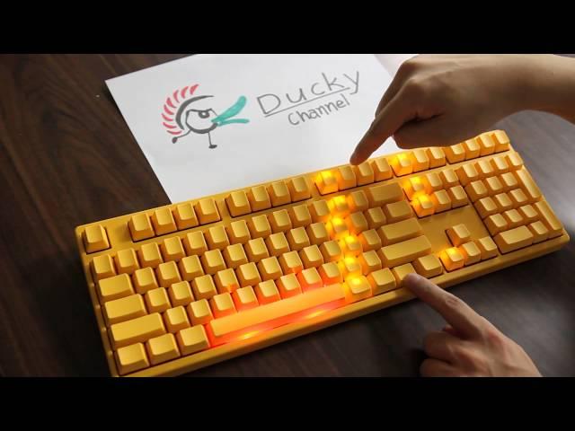 Ducky Yellow Keyboard