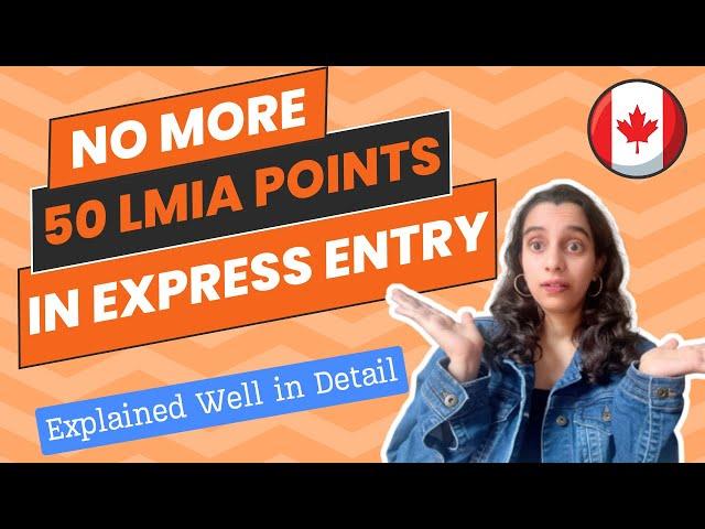 Serious Canada Express Entry Points Changes | NO MORE 50 LMIA Points   | ZESTE IMMIGRATION