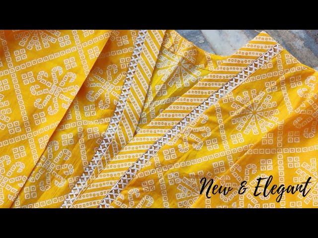 Fashion में चल रही Cotton Lace से बनाए Decent V Neck Design / V Neck with Placket