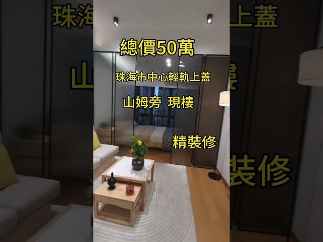 總價50萬，珠海市中心輕軌上蓋嘅物業。