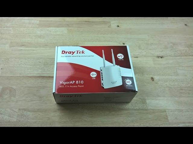 DrayTek Vigor AP810 Wireless-N Access Point Unboxing and Quick Review (4K)