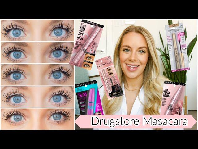 BEST DRUGSTORE MASCARA SHOWDOWN | MAYBELLINE SKYHIGH | LOREAL TELESCOPIC & MORE