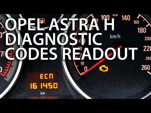 How to check DTC in Opel Astra H (diagnostic hidden menu, Vauxhall)