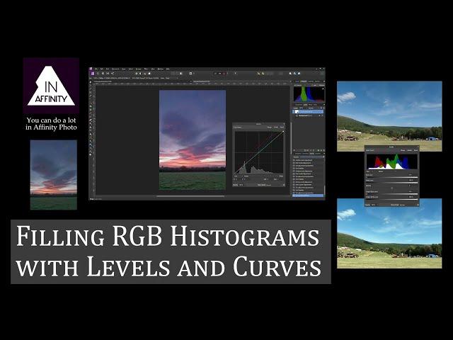 Filling RGB Histograms Using Levels and Curves