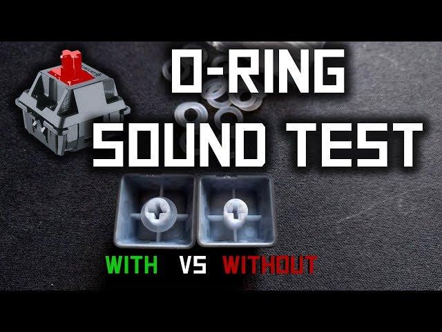 3€ O-Ring sound test - comparaison Cherry MX Red (Corsair K63)