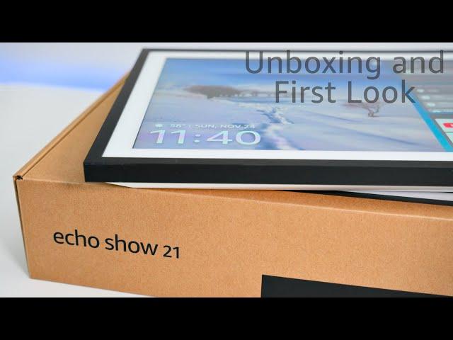 Amazon Echo Show 21 Unboxing, Setup and First Look