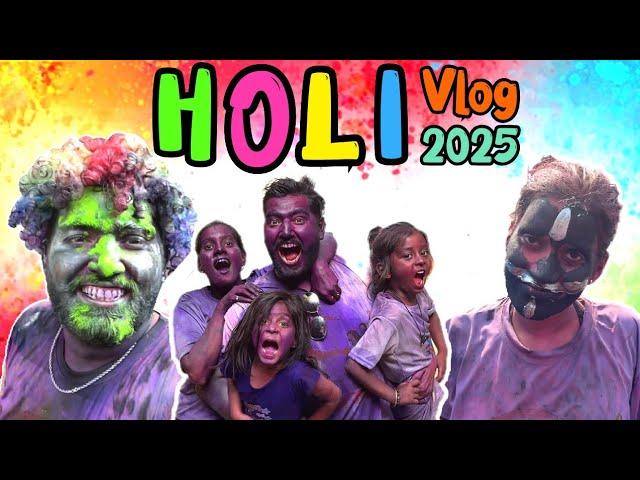 Who plays such Holi | Holi VLOG 2025 | Children's Holi | Anshul Verma and @DailyDollyVlogs #Holi