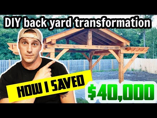 Back Yard Pavilion and Patio Build Part 1