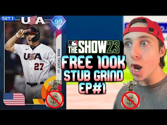 99 TROUT BOUGHT! No Money Spent Ep.1 MLB The Show 23 Diamond Dynasty