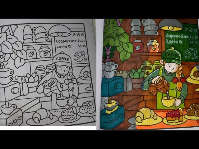Watch This Coffee Shop Come to Life with Colors