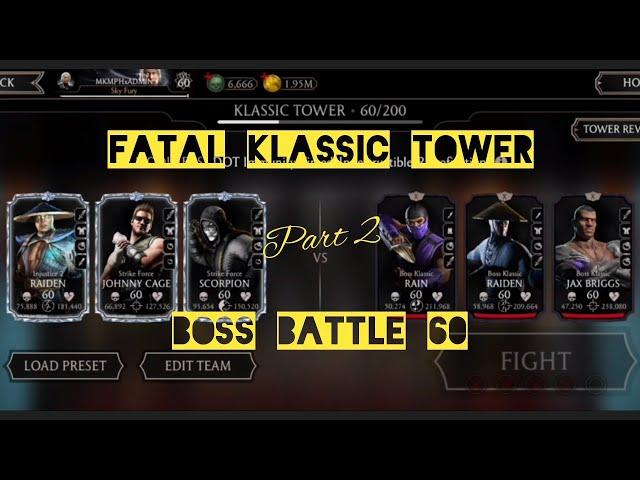 FATAL KLASSIC TOWER BOSS BATTLE 60 (Part 2) + Reward I Floors 61 to 74 Gameplay in Auto Mode