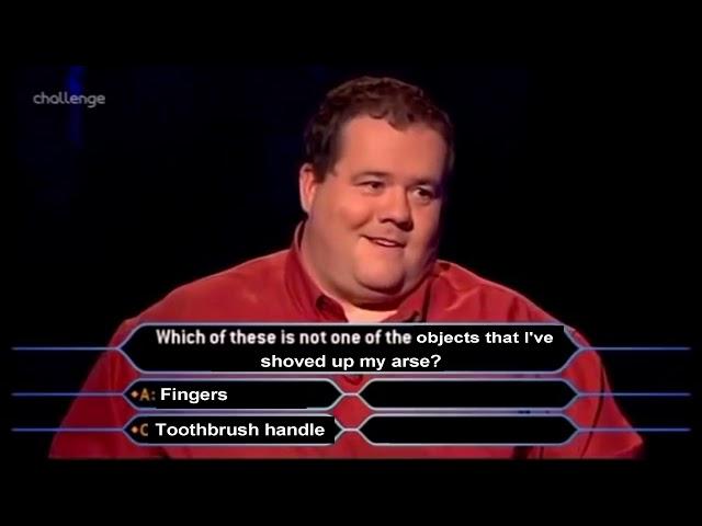Millionaire winner Pat Gibson