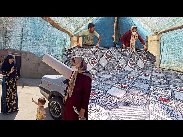 The Carpet-Clad Homestead: Adorning the Village House for Grandma's Celebration