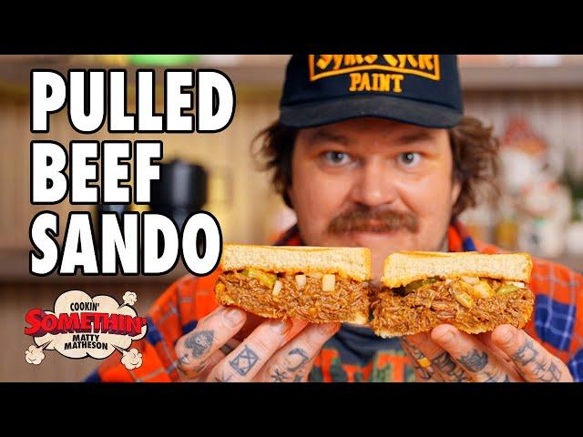 Summertime BBQ Pulled Beef Sandwiches | Cookin' Somethin'