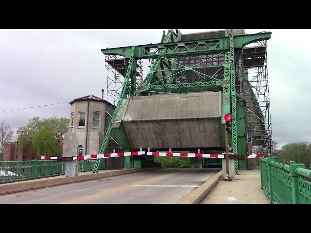 Jackson St. Drawbridge in Action (East Side) Joliet, IL 5/10/20