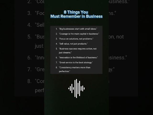 8 Things You Must Remember in Business #quotes #motivation #business