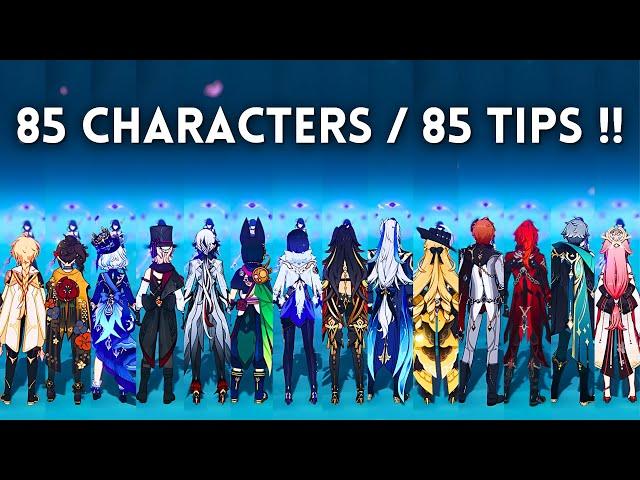 1 Tip for Every Genshin Character !! ALOY to ARLECCHINO [ Genshin Impact ]