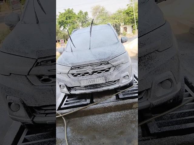 maruti XL6 car deep cleaning foam wash mineral water#carwash#xl6 #maruti#carlover#shine#xl6facelift