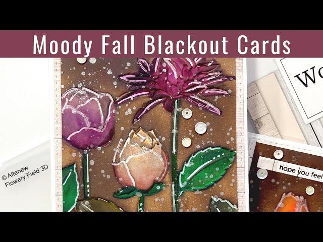 Moody Fall Blackout Cards