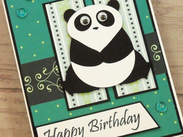 CARDZ TV "HAPPY BIRTHDAY" PANDA CARD ~ NEW KIT & KABOODLE SKETCH #22