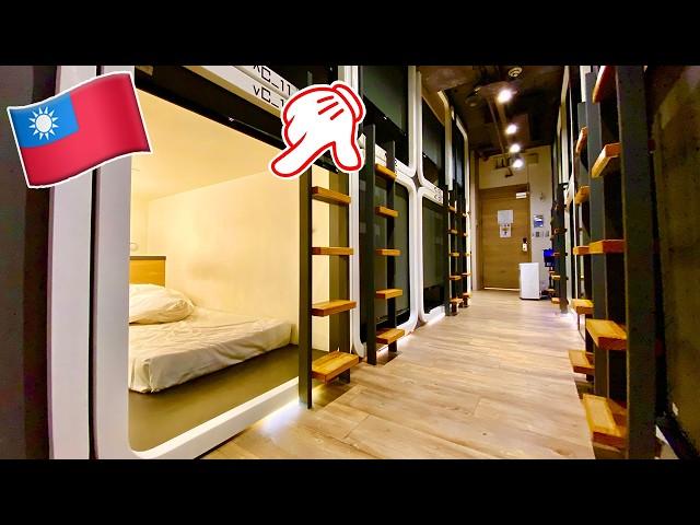 $24 Stayed at Taipei's Best Cheap Capsule Hotel TAIWAN YOUTH HOSTEL & CAPSULE HOTEL