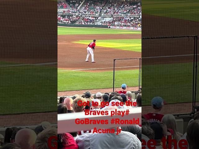 Got to watch the Braves play