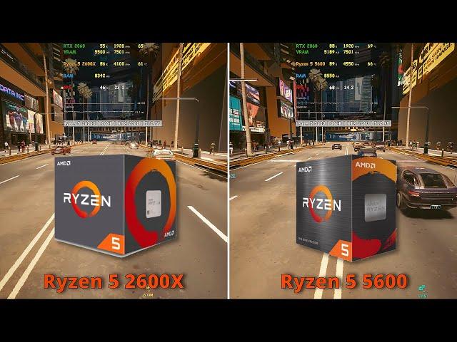 Ryzen 5 2600X vs Ryzen 5 5600 (RTX 2060)