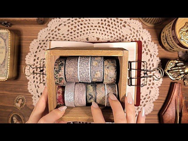 ASMR Decorate a Passport Journal2 Aesthetic Journaling Paper Sounds 빈티지 다꾸 | hwaufranc