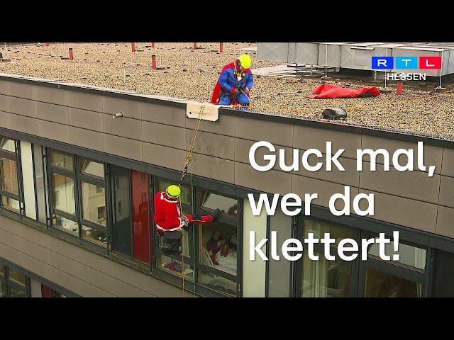 Höhenretter besuchen Kinder im Kasseler Klinikum