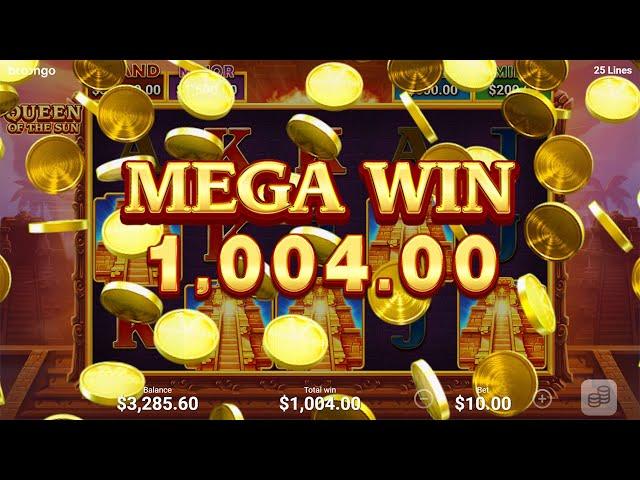 Booongo Slots Queen Of The Sun Megapari Promo Code FREESPIN