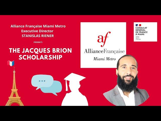 Apply to the Jacques Brion Scholarship now!